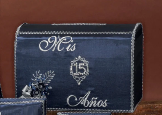  Navy Blue Quinceanera Gift Box