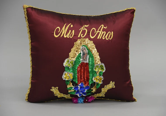 Virgen de Guadalupe Quinceanera Pillow
