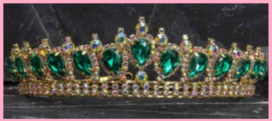 Green Gold Quinceanera Tiara