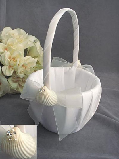 Shell Flowergirl Girl Basket