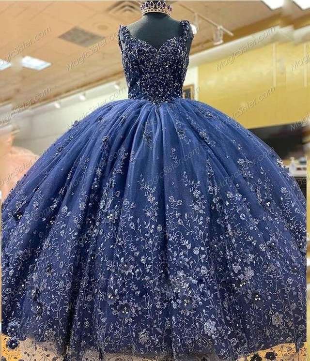 Navy Blue Quinceanera Dress - Quinceanera Style