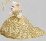 Gold Dress Quinceanera Bear