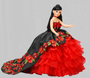 Red Charro Quinceanera Doll