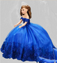 Royal Blue Quinceanera Doll