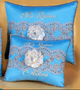 Blue Quinceanera Pillows set