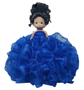 Royal Blue Precious Moments Quinceanera Doll