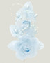 Light Blue Quinceanera Corsage with Pearl Spray