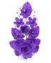 Purple Quinceanera Corsage with Pearl Spray