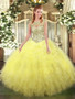 Yellow Quinceanera Dress  QSJQDDT995002-3 