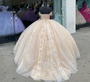 Champagne Quinceanera Dress