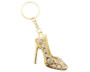 Gold Crystal Rhinestone High Heel Keychain - Pack of 12