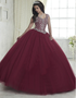 Red Wine Quinceanera Dress