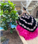 Black Embroidered Charro Quinceanera Dress