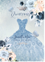 Flowers Quinceanera Invitation QS-IN9 set of 50