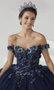 Navy Blue Quinceanera Dress