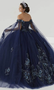 Navy Blue Quinceanera Dress