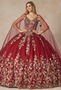 Wine Red Quinceanera Dress