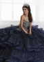 Navy Blue Quinceanera Dress