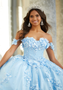 Light Blue Quinceanera Dress Details