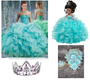 Aqua Dress Quinceanera Package