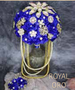 Royal Blue Quinceanera Flower Bouquet