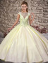 Satin Yellow  Quinceanera Dress