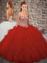 Sweetheart Red Quinceanera Dress