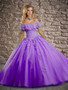 Off  the shoulder Lilac Quinceanera Dress