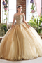 Gold Quinceanera Dress