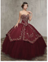 Burgundy Quinceanera Dress