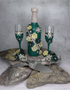 Hunter Green Quinceanera Toasting Set