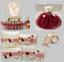 Burgundy Quinceanera Package