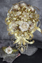 Gold Quinceanera Flower Bouquet