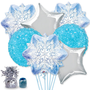 Snowflake Balloon Bouquet Kit, 7 balloons