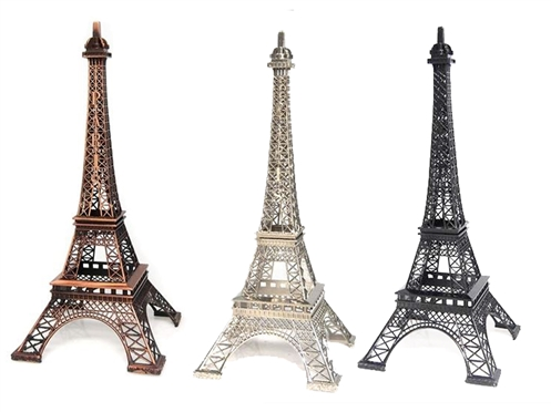 Grand Metal Eiffel Tower 9ft Tall - White