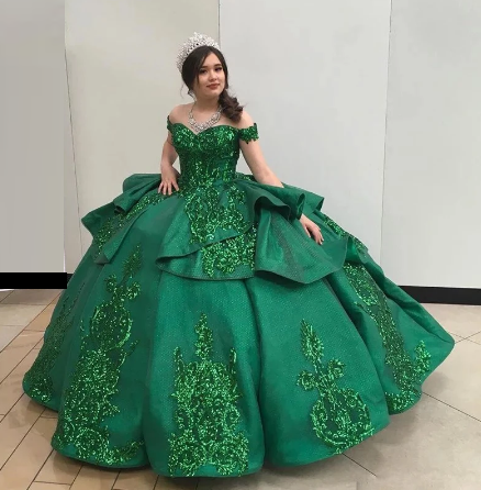 quinceanera green dresses