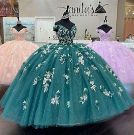 Hunter Green Quinceanera Dress - Quinceanera Style