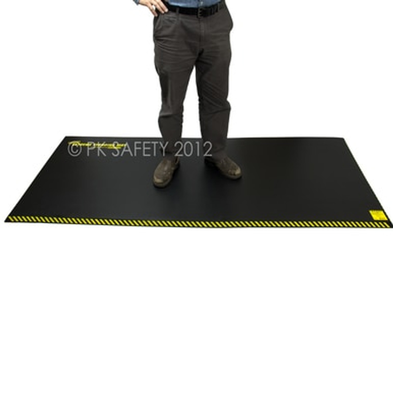  FEATOL Anti Fatigue Mats Industrial, Ergonomic Standing Floor  Mat, Work Mats for Standing,Black with Yellow Border Safety Mat 20 x 39- Standing Support for Leg & Back Pain, Waterproof, Non-Slip : Industrial