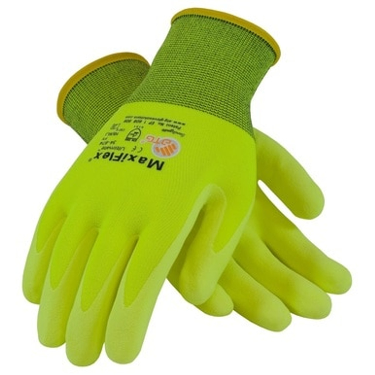 MaxiFlex High-Visibility Micro-Foam Glove 34-874FY (12 pairs)