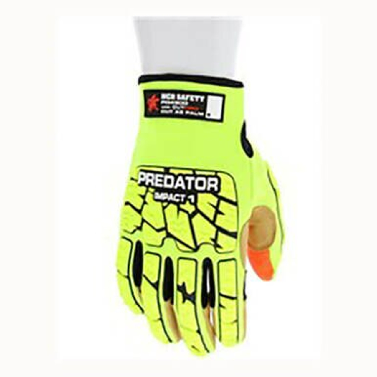MCR Safety Predator Impact 1 MAXGrid HiViz CutPro Gloves 2X-Large