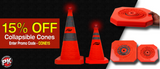 15% Off Aervoe Collapsible Safety Cones