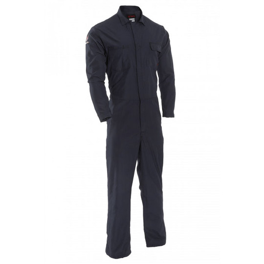 Saf-Tech Ultra Soft 7 oz FR Navy Contractor Coverall CJS3225