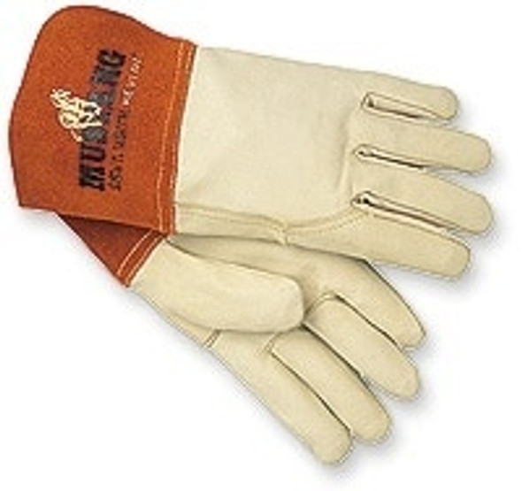 MCR Safety 1400XL Leather Gloves, Gray, XL, PR