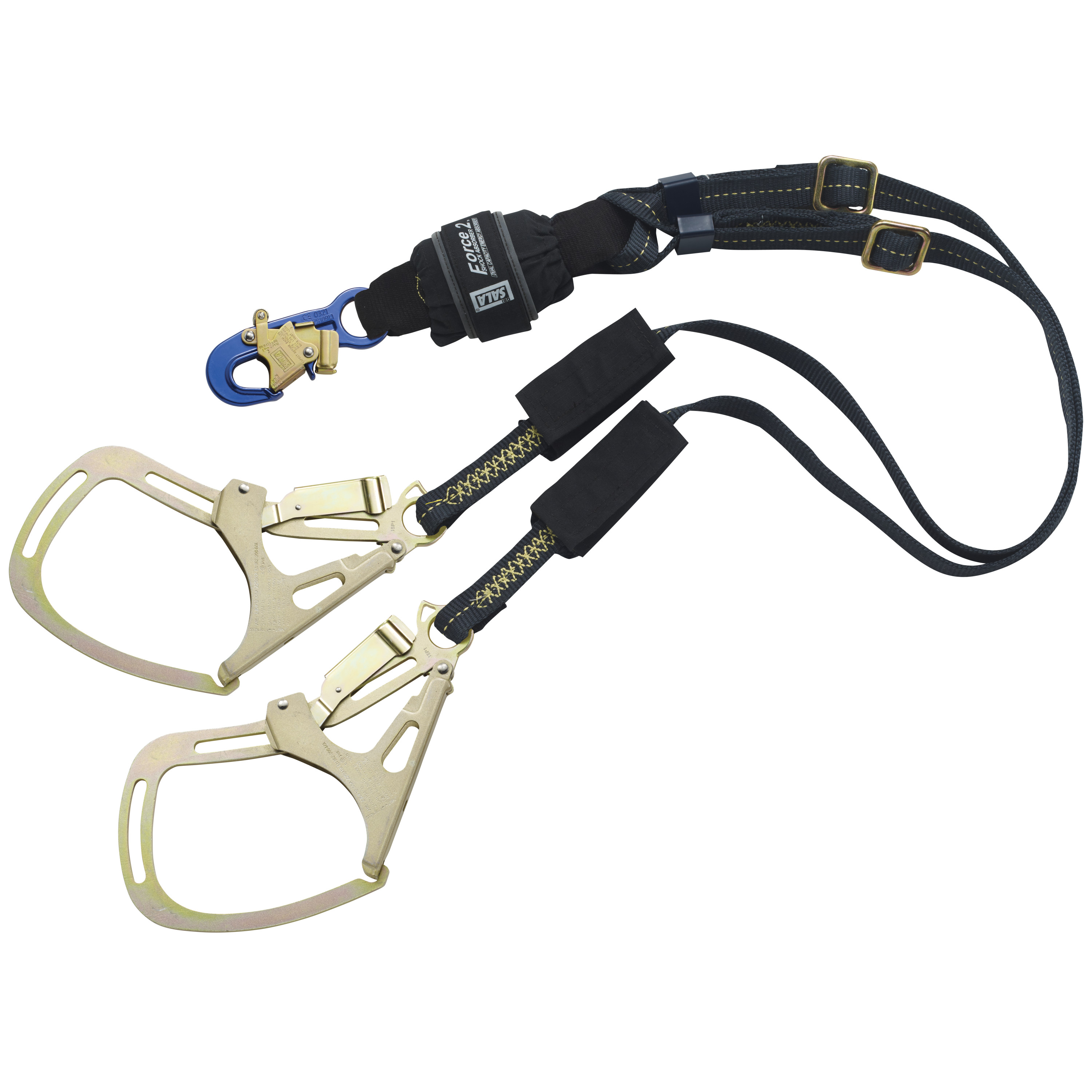 FORCE 2 100% TIE OFF SHOCK ABSORBING LANYARD (TIE OFF AT FEET