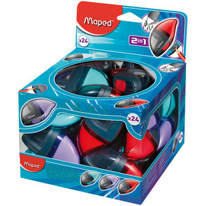 MAPED SHARPENER ERASER Moondo Display 24