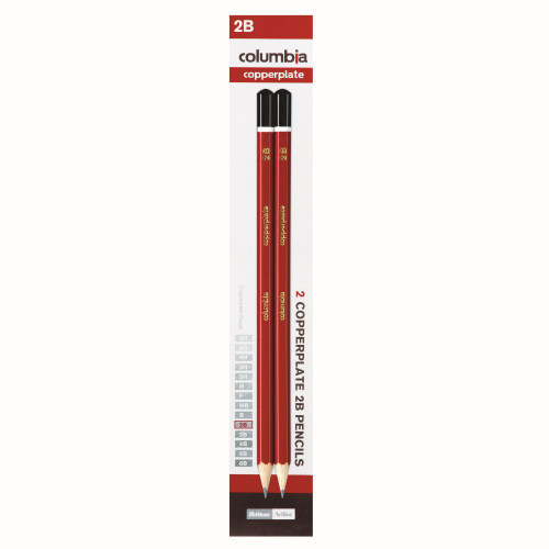 COLUMBIA COPPERPLATE PENCIL Hexagon 2B Card2