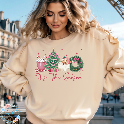Tis The Season Unisex Sweatshirt | Christmas & Santa Sweatshirt | Cozy Holiday Apparel Tis The Season Unisex Sweatshirt | Christmas & Santa Sweatshirt | Cozy Holiday Apparel