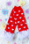 Baby Red & White Heart Ruffle Leg Warmers - full