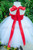 Elegant Christmas Red and White Holiday Tutu Dress