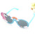 Unicorn, Rainbow, & Stars Blue Glitter Sunglasses, Costume Birthday Party Favors Props - top